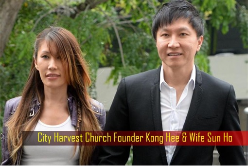 Singapore City Harvest Church - founder Kong Hee and wife Sun Ho