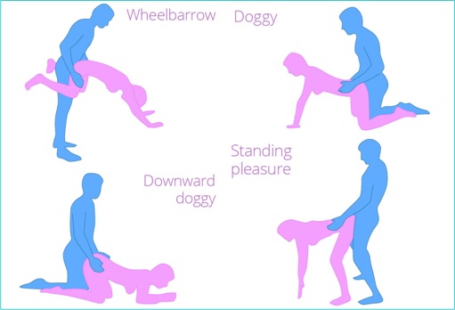 Trouble Conceiving - Sex Position - Wheelbarrow, Doggy-Style, Standing Pleasure, Downward Doggy