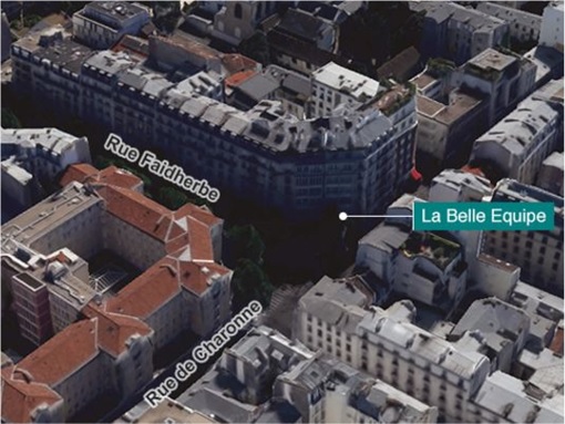 Paris Attacks by ISIS Terrorists - Map LaBelle Equipe