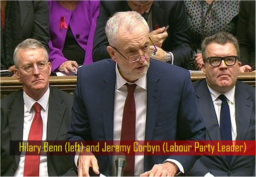 Hilary Benn and Jeremy Corbyn - Labour Party Leader - Speech