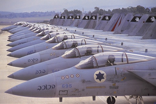 Israel Air Force F-15 Park on Runway