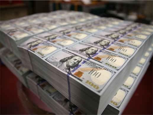 US Dollar Notes Stacked