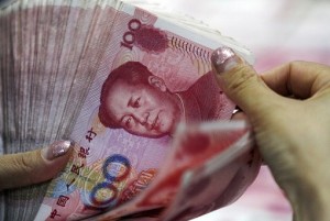 China Yuan Renminbi Currency - Counting