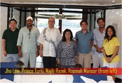 Jho Low, Prince Turki, Najib Razak, Rosmah Mansor - Yacht