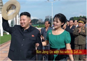 Kim Jong-Un with his wife Ri Sol Ju