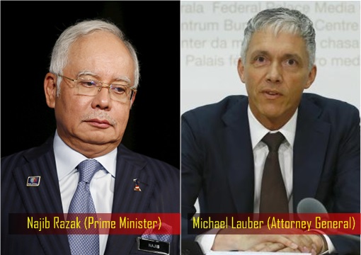 Prime Minister Najib Razak - Attorney General Michael Lauber