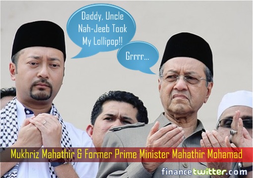 Mukhriz Mahathir and Former Prime Minister Mahathir Mohamad - Uncle Najib Took Lollipop