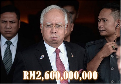 Najib Razak - Anxious - RM2,600,000,000