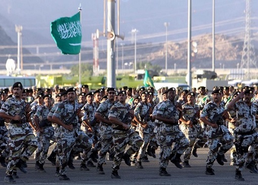 Operation Northern Thunder Military Exercise - Saudi Army Marching