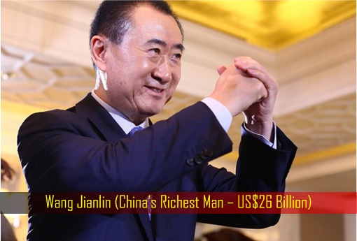 Wang Jianlin - China’s Richest Man – US$26 Billion