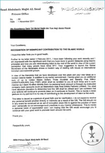 1MDB Scandal - Saudi Letter Document to Najib Razak