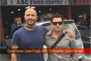 Australian ABC Cameraman Louie Eroglu and Reporter Linton Besser