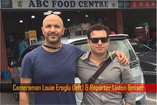 Australian ABC Cameraman Louie Eroglu and Reporter Linton Besser