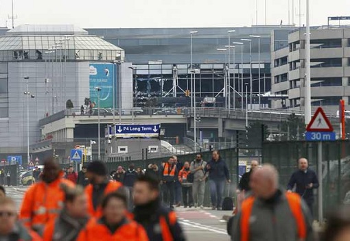 Belgium Brussels Terrorist Attacks - Outside Airport Photo