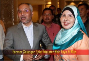 Former Selangor Chief Minister Khir Toyo and Wife