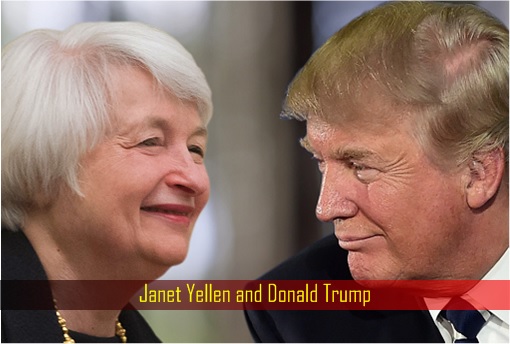 Janet Yellen and Donald Trump