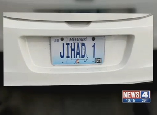 Missouri - License Plate JIHAD J1HAD 1