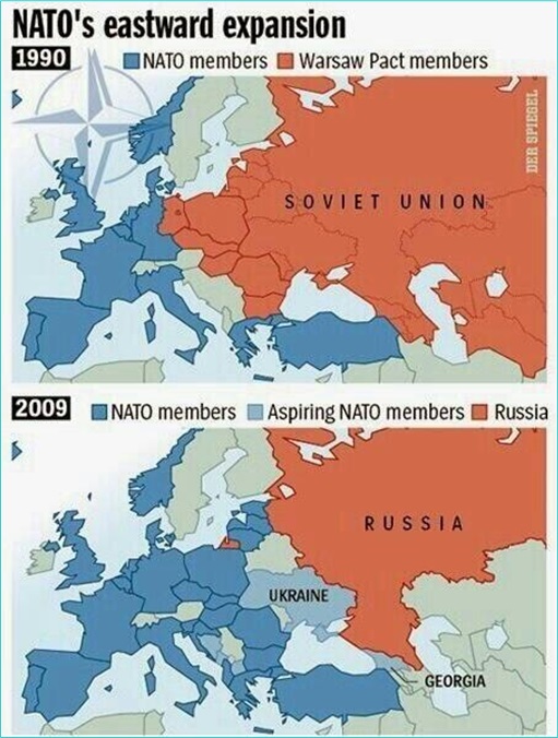 NATO Eastward Expansion - 1990 vs 2009