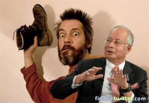 Threaten To Throw Shoe At Najib Razak
