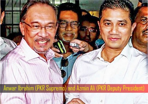 Anwar Ibrahim (PKR Supremo) and Azmin Ali (PKR Deputy President)