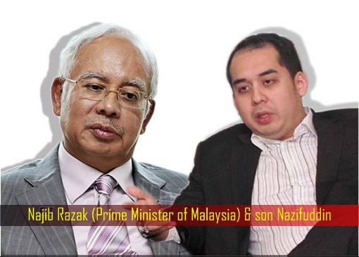 Najib Razak (Prime Minister of Malaysia) and son Nazifuddin