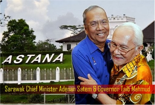 Sarawak Chief Minister Adenan Satem and Governor Taib Mahmud