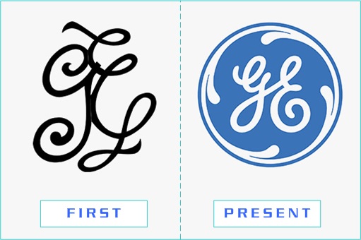 General Electric - First and Present Logo