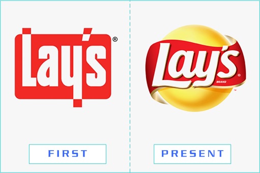 Lay's - First and Present Logo