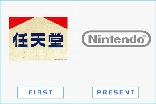 Nintendo - First and Present Logo