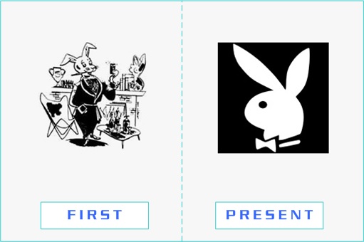 Playboy - First and Present Logo