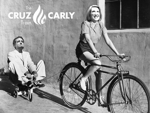 Ted Cruz and Carly Fiorina - Cycling