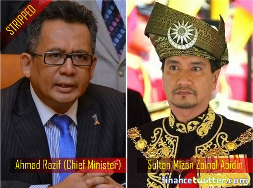 Terengganu Crisis - Menteri Besar Chief Minister Ahmad Razif - Sultan Mizan Zainal Abidin