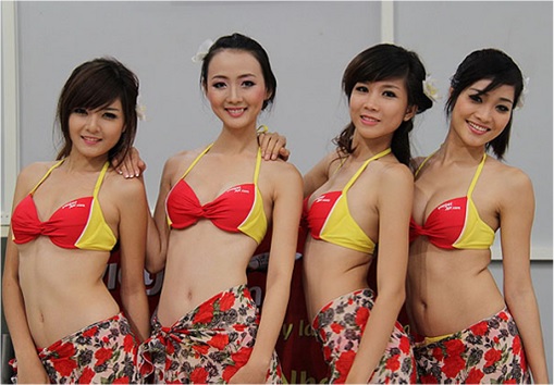 Vietnam VietJet Airline - Sexy Bikini Attendants 1