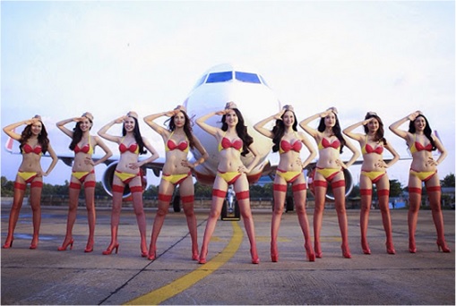 Vietnam VietJet Airline - Sexy Bikini Attendants 3