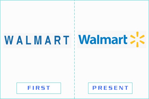 Walmart - First and Present Logo