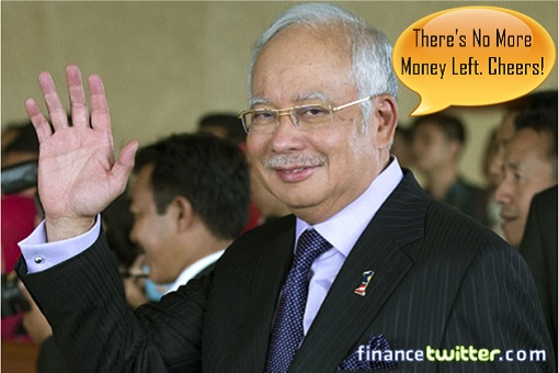 1MDB - Najib Razak - There's No More Money Left - Cheers