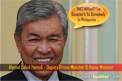 Ahmad Zahidi Hamidi - Donated RM12 Million Ransom Money To Somebody in Philippines