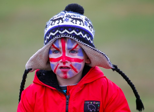 Brexit - Kid With British Flag On Face