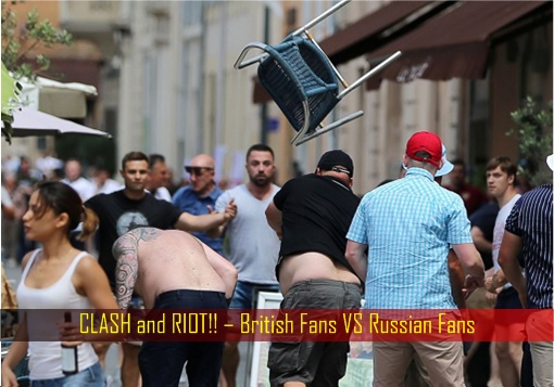 EURO 2016 Hooliganism - CLASH and RIOT – British Fans VS Russian Fans