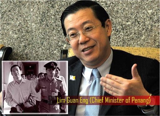 Lim Guan Eng - Penang Chief Minister - Inset - Jailed for Defending Malay Girl Raped by Rahim