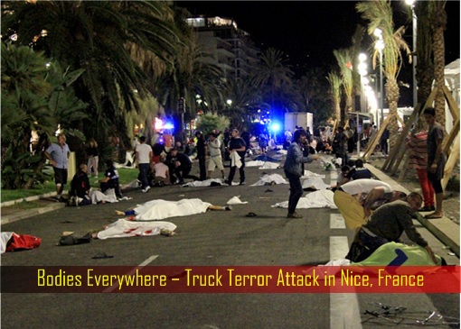 Bodies Everywhere – Truck Terror Attack in Nice, France