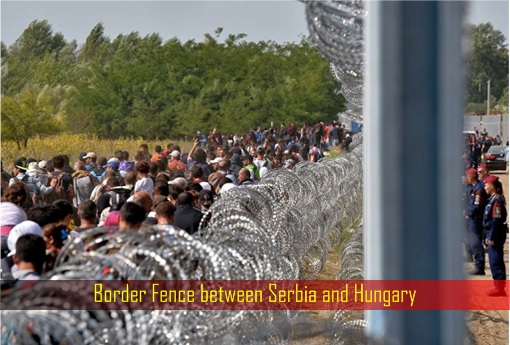 Border Fence between Serbia and Hungary