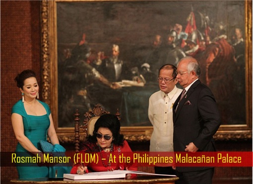 Rosmah Mansor (FLOM) – At the Philippines Malacañan Palace