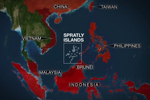 Spratly Islands - Countries Fighting For It - Map