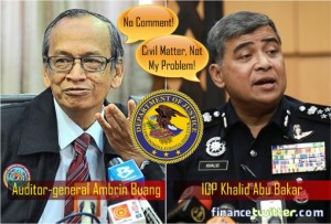 US DOJ Lawsuits - 1MDB - Auditor General Ambring Buang and Inspector General of Police Khalid Abu Bakar Reactions