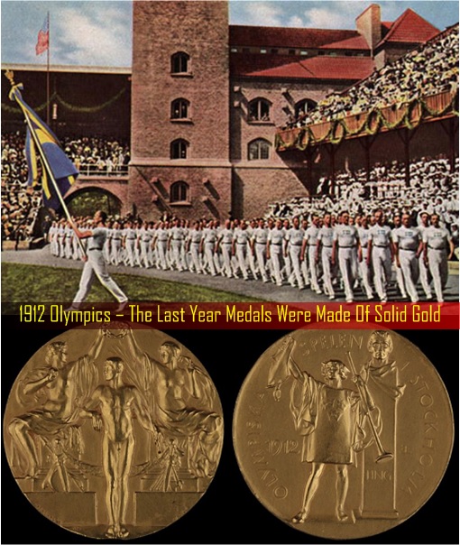1912 Olympics – The Last Year Medals Were Made Of Solid Gold