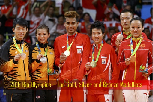 2016 Rio Olympics Badminton – The Gold, Silver and Bronze Medallists