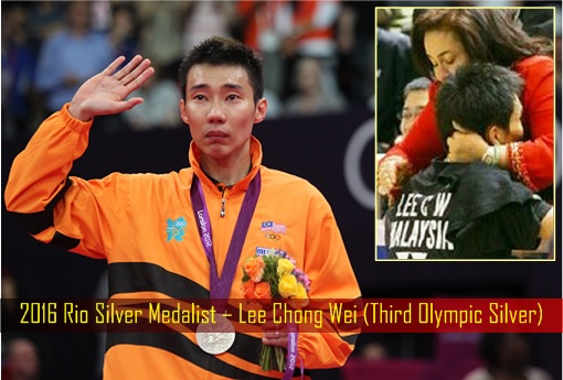 2016 Rio Silver Medalist – Lee Chong Wei (Third Olympic Silver)