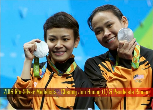 2016 Rio Silver Medalists - Cheong Jun Hoong and Pandelela Rinong