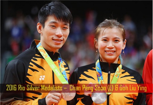 2016 Rio Silver Medalists – Chan Peng Soon & Goh Liu Ying